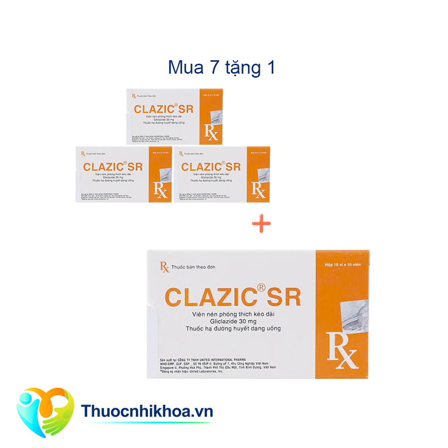 Clazic MR 30mg Combo mua 7 tặng 1